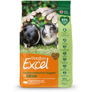 Granulés Burgess Excel Adult à la menthe pour cochon d'Inde - 9 kg pas cher