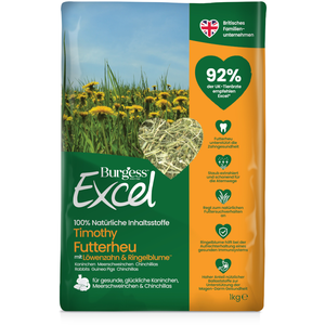 Foin Burgess Excel au pissenlit et calendula pour rongeur et lapin - 1... pas cher