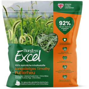 Foin à longues tiges Burgess Excel pour lapin - 1 kg pas cher