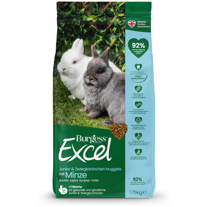 Granulés Burgess Excel à la menthe pour jeune lapin et lapin nain - 1,...Vendu parzooplus