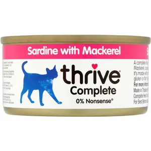 Thrive Complete Nourriture avec Sardine/Maquereau pour Chat 6 x 75 g pas cher