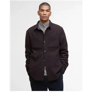 Marlow Tailored Wool Blend Overshirt par Barbour Marron XXL pas cher