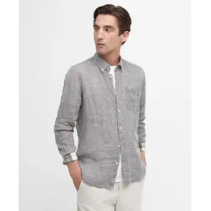 Barbour Linton Tailored Shirt - Chemise homme Olive LVendu paramazon