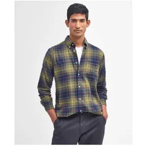 Barbour Fortrose Tailored Tartan Shirt - Chemise homme Forest Mist XXL pas cher