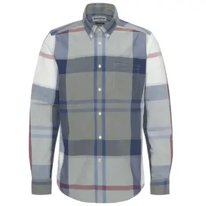 Barbour Harris Tailored Shirt - Chemise homme Bleached Pine Tartan L pas cher