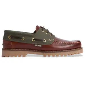 Chaussures Barbour Deck Boat marron vert kaki - 40 pas cher