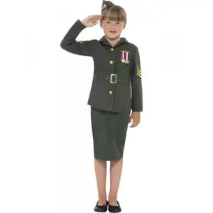 Comparateur de prix : Smiffys Costume Officier pour fille - 10-12 ans