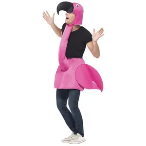 Comparateur de prix : Smiffys Costume flamand rose, Rose, Pièce en mousse avec cou et capuche