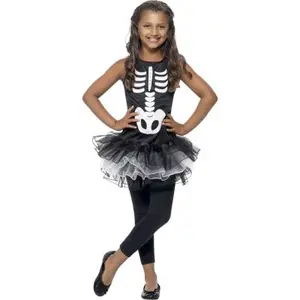 Déguisement squelette tutu noir fille Halloween 4 à 6 ansVendu parfnac