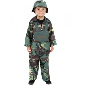 Comparateur de prix : Smiffys Costume garçon militaire, avec haut, pantalon et sac à dos