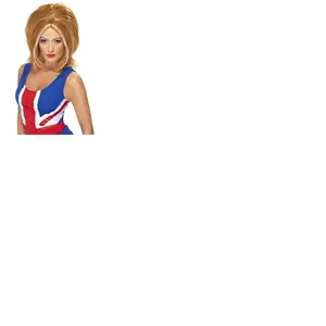 Comparateur de prix : Smiffys Perruque Girl Power, rousse, avec mèches blondes