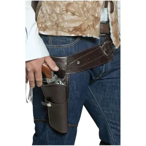 Comparateur de prix : SMIFFY´S Ceinture avec holster - SMIFFY'S - Imitation de cuir - Marron - Adulte