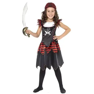 Comparateur de prix : déguisement pirate tête de mort fille - 7/9 ans - noir - smiffys 32341m
