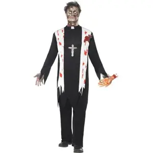 Déguisement zombie religieux homme Halloween LargeVendu parfnac