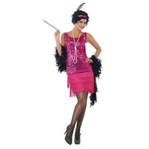 Smiffys Costume Charleston Paillettes Fuschia - Fuchsia - XLVendu parfnac