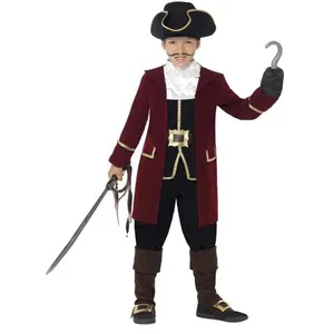 Smiffys déguisement capitaine pirate riche garçon - 10/12 ans - rouge - 43997l