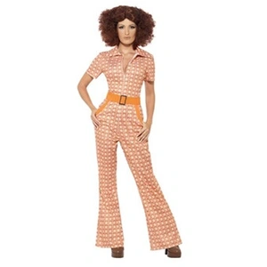 Comparateur de prix : Smiffys Costume Femme Des Annees 70 authentique - Orange - XL