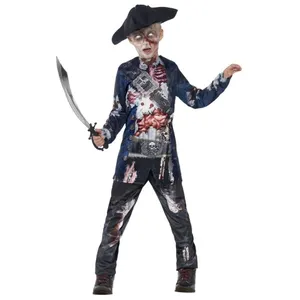 Smiffys Costume Enfant Pirate Zombie Luxe - Noir - M