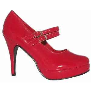 RueDeLaFete Chaussures Femme disco ROUGES, taille 37 pas cher