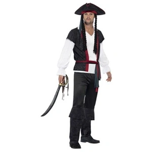 Comparateur de prix : Smiffys Costume Capitaine Pirate Homme - Noir - XL