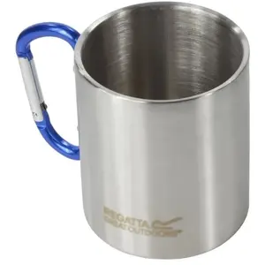 Regatta - Mug en acier avec poignée mousqueton (Taille unique) (Argent) - UTRG... pas cher
