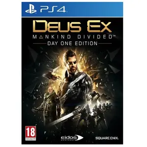 Comparateur de prix : Koch Media Deus Ex Mankind Divided Day One Edition Jeu PS4