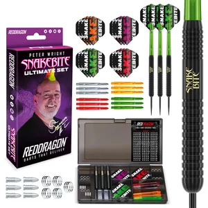 RED DRAGON - Peter Wright Snakebite Ultimate Steeltip Brass Dartpijlen...Vendu paramazon