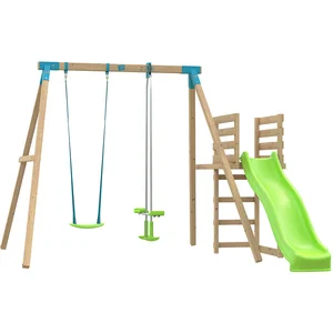 Comparateur de prix : Station 2 balançoires + toboggan pour enfant TP Toys Kingswood