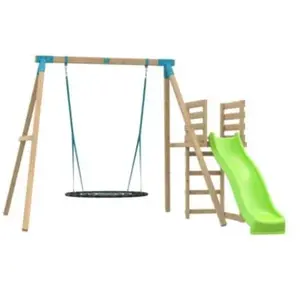 Comparateur de prix : Station 1 balançoire + toboggan pour enfant TP Toys Kingswood