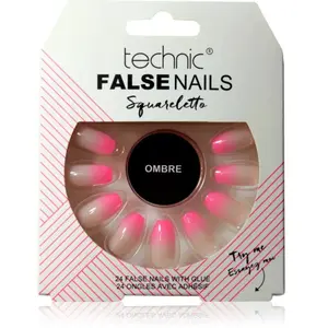 Faux ongles - TECHNIC - Squareletto - Ombre - 24 ongles + colleVendu parnotino