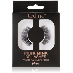 technic - Paire de Faux cils avec colle 3D - Paris NoirVendu parnotino