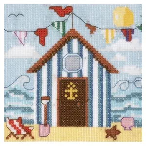 Mini Kit Point de Croix Beach Hut 13 x 13 cm - Trimits(...) -
