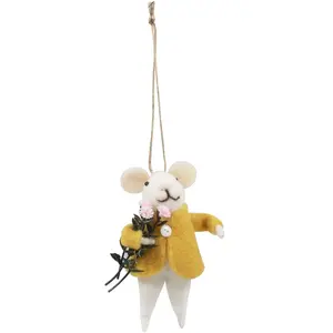 Kit Feutrine Souris Fleurie - 7 x 12,5 cm - Trimits(...) - Multicolore