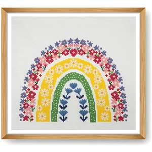 Kit Point de Croix Arc-en-Ciel 36 x 36 cm - Trimits(...) - Arc en Ciel