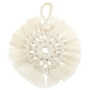 Kit Macramé Couronne Naturelle - 10 x 10 cm - Trimits(...) -