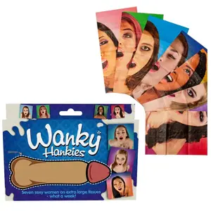 Wanky Hankies 7 Mouchoirs Extra Larges pour Femmes Élégantes et Provoc...