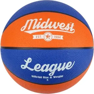 Comparateur de prix : Midwest ligue de basket-ball en caoutchouc bleu/orange taille 3