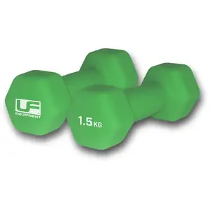 Reydon haltères Urban Fitness Hex néoprène vert 2 pièces
