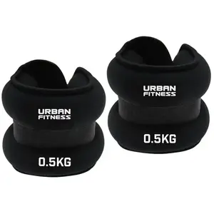 Leste cheville et poignets en néoprène UFE - Noir - 2 kg pas cher