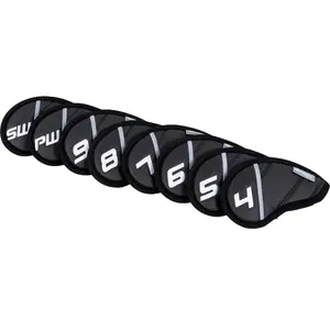Masters Golf Headkase II Iron Covers 4-SW Black Fers CasquetteVendu parall4golf
