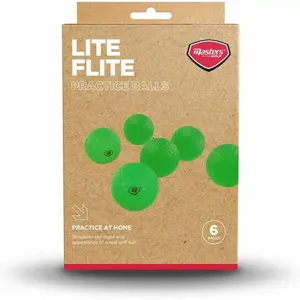 Comparateur de prix : Masters Golf balles de golf Lite Flite vert mousse 6 pièces