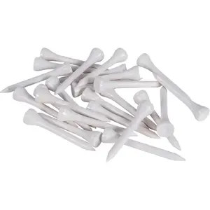 Comparateur de prix : Tee en bamboo Masters (x15) Blanc 8,3 cm TEB0005