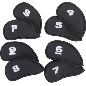 Masters Bonnets de club néoprène Iron 4-SW, noirVendu parall4golf
