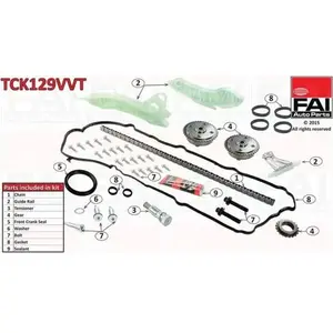 Tck129vvt FAI kit de distribution Chaîne OE Qualité pas cher