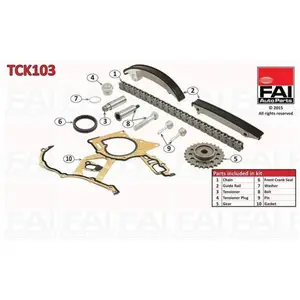 FAI Autoparts TCK103 Jeu de distribution à chaînes