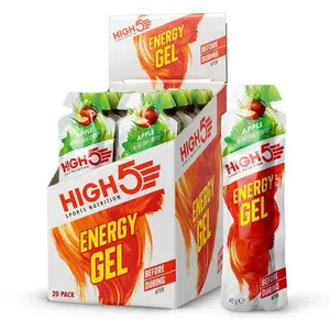 Comparateur de prix : High5 Boîte De Gels énergétiques Pomme 40g 20 Unités One Size