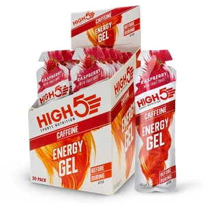 Comparateur de prix : Gel énergétique High 5 Energy Gel avec caféine (20 unités) goût framboise
