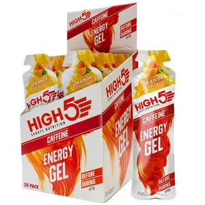 Comparateur de prix : Gel énergétique High 5 Energy Gel avec caféine (20 unités) goût orange