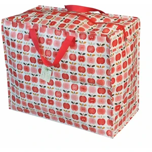 Comparateur de prix : Rex London Sac de Rangement Recyclé Jumbo "Vintage Apples" Rose,Blanc,Rouge