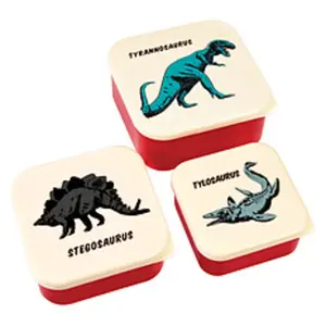 Lunch box à goûter Rex London Prehistoric Land (x3) 11,5x11,5x5,5 cm pas cher